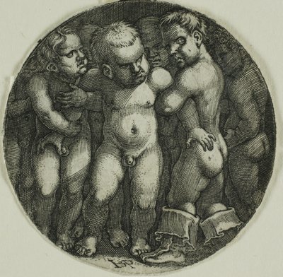 Huit garçons nus - Hans Sebald Beham